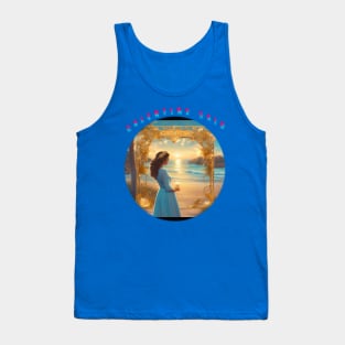 Dreamy beach babe galentine girl Tank Top